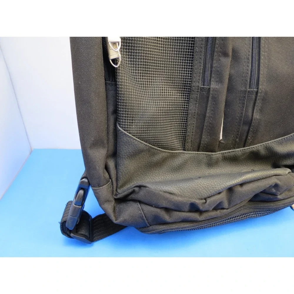 Prince Black Tennis Backpack Dual Zipper Sports Bag